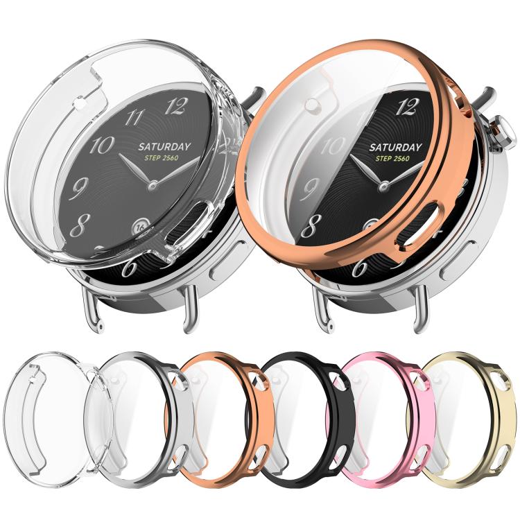 For Xiaomi Watch S4 41mm Electroplated All Coverage TPU Watch Protective Cover(Transparent) - Mega Discount Store LebanonLebanon