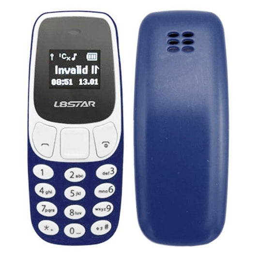 GTStar BM10 Mini Mobile Phone, Hands Free Bluetooth Dialer Headphone, MP3 Music, Dual SIM, Network: 2G(Dark Blue) - Mega Discount Store LebanonLebanon
