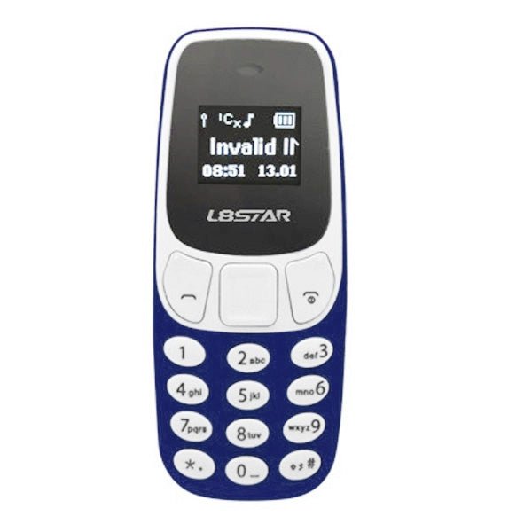 GTStar BM10 Mini Mobile Phone, Hands Free Bluetooth Dialer Headphone, MP3 Music, Dual SIM, Network: 2G(Dark Blue) - Mega Discount Store LebanonLebanon