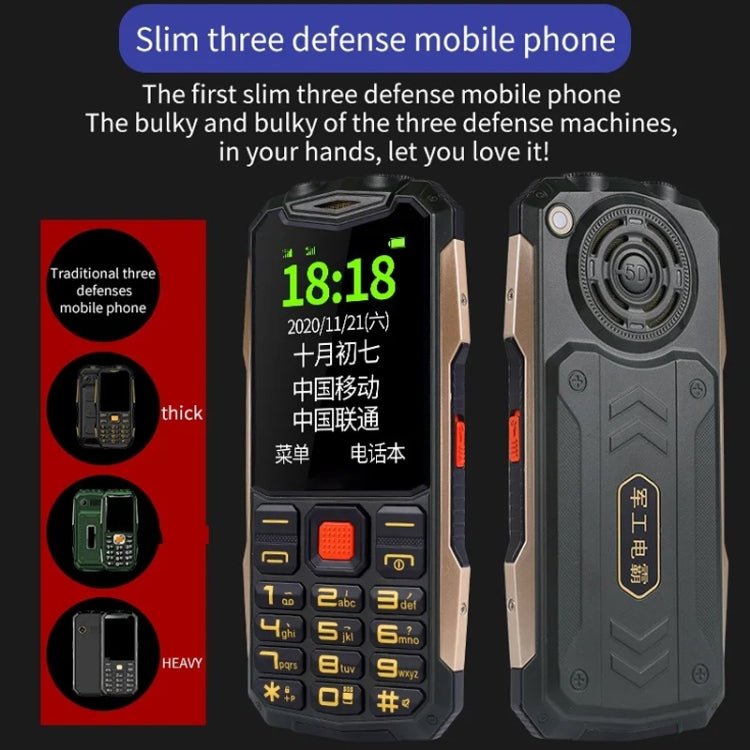 K1+ 4G Elder Rugged Phone, 2.6 inch, 1500mAh Battery, LED Flashlight, Network: 4G, Dual SIM, SOS, Plug:US Plug(Black) - Mega Discount Store LebanonLebanon