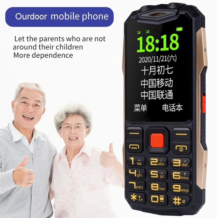 K1+ 4G Elder Rugged Phone, 2.6 inch, 1500mAh Battery, LED Flashlight, Network: 4G, Dual SIM, SOS, Plug:US Plug(Green) - Mega Discount Store LebanonLebanon