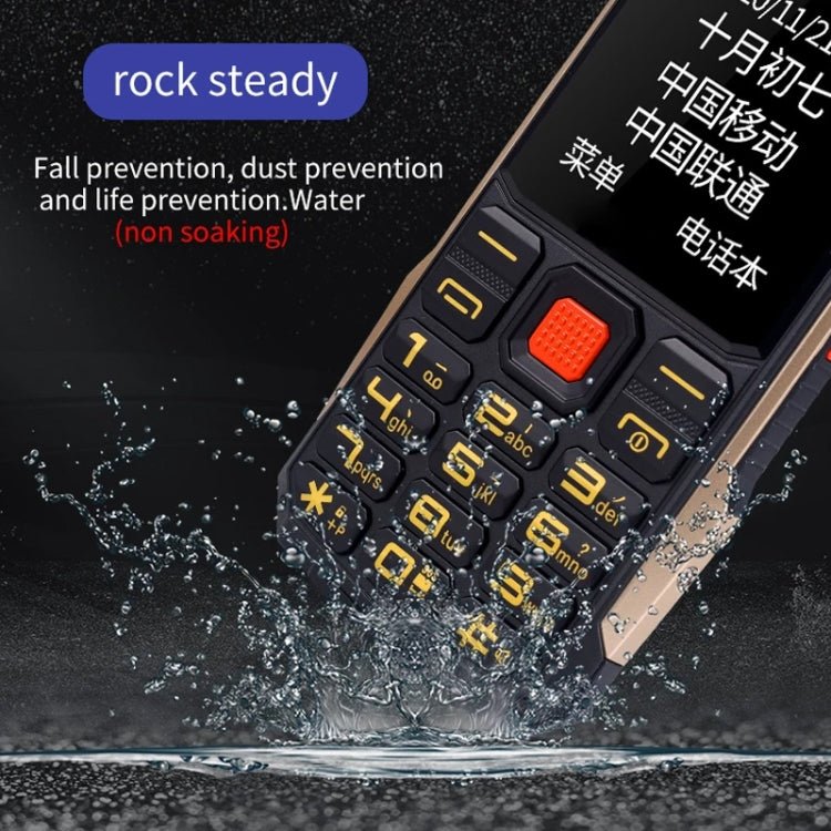 K1+ 4G Elder Rugged Phone, 2.6 inch, 1500mAh Battery, LED Flashlight, Network: 4G, Dual SIM, SOS, Plug:US Plug(Green) - Mega Discount Store LebanonLebanon