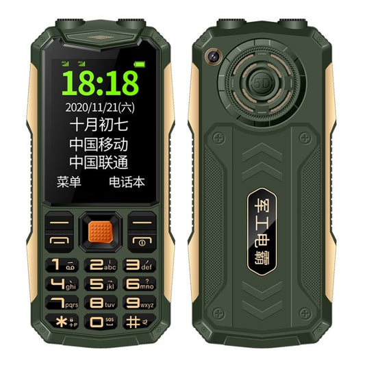 K1 Triple Proofing Elder Phone, Waterproof Shockproof Dustproof, 4800mAh Battery, 2.4 inch, 21 Keys, Bluetooth, LED Flashlight, FM, SOS, Dual SIM, Network: 2G (Green) - Mega Discount Store LebanonLebanon