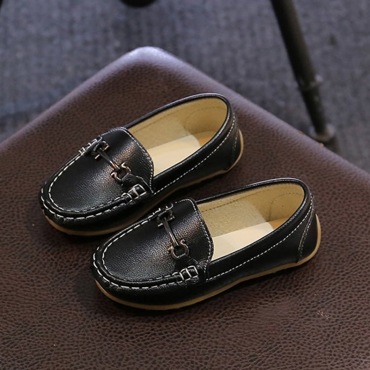 K3 Lightweight Anti - Skid Dance Bean Shoes Children Small Leather Shoes, Size: 28(Black) - Mega Discount Store LebanonLebanon