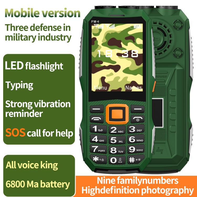 K6000 Keypad Phone, 2.8 inch, LED Flashlight, Big Keyboard, SOS, Network: 2G, Dual SIM, Plug:EU Plug(Black) - Mega Discount Store LebanonLebanon
