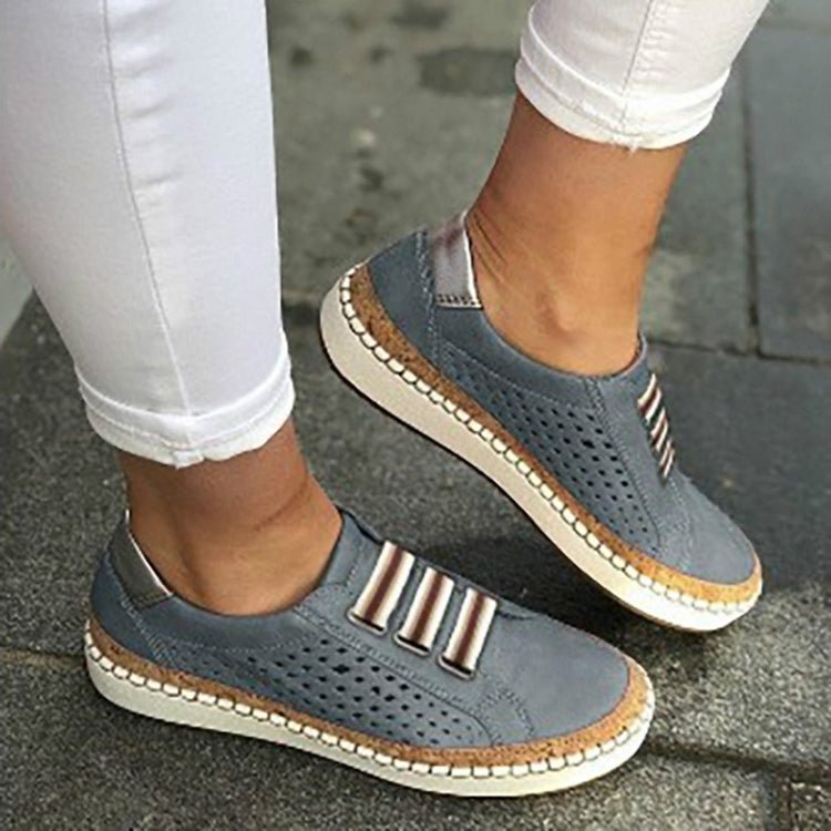 Ladies Sneakers Breathable Flats Shoes, Size:39(Blue) - Mega Discount Store LebanonLebanon