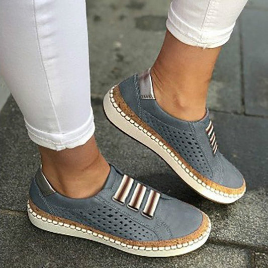 Ladies Sneakers Breathable Flats Shoes, Size:43(Blue) - Mega Discount Store LebanonLebanon