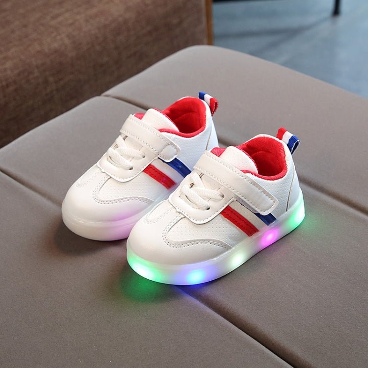 LED Light Up Casual Shoes Children Flat Board Shoes, Size: 26(Red) - Mega Discount Store LebanonLebanon