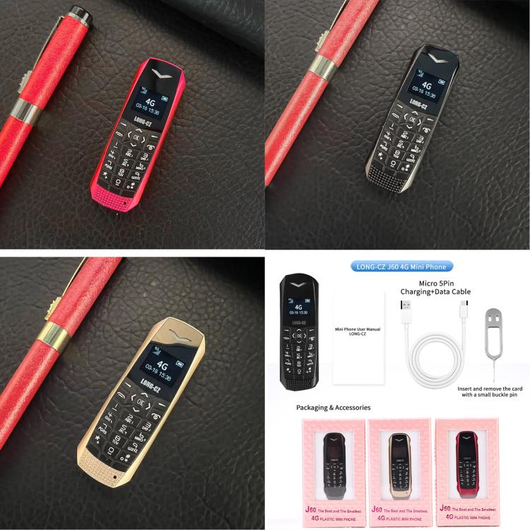 LONG - CZ J60 4G Mini Phone, 1.77 inch Unisoc T107, 21 Keys, Network: 4G, Single SIM (Black) - Mega Discount Store LebanonLebanon