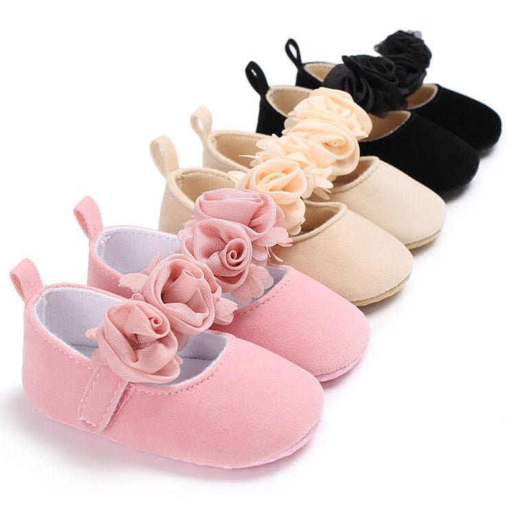 Lovely Flower Baby Girl Newborn Crib Shoes Soft Prewalker Anti - slip Baby Shoes(Pink) - Mega Discount Store LebanonLebanon