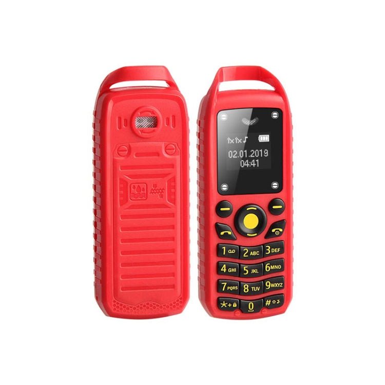 Mini B25 Headphone Mobile Phone, Hands Free Bluetooth Dialer Headphone, MP3 Music, Dual SIM, Network: 2G(Red) - Mega Discount Store LebanonLebanon