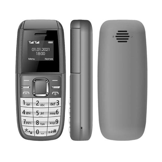 Mini BM200 Mobile Phone, 0.66 inch, MT6261D, 21 Keys, Bluetooth, MP3 Music, Dual SIM, Network: 2G (Grey) - Mega Discount Store LebanonLebanon