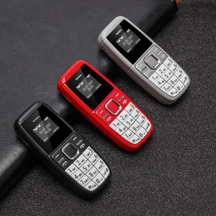 Mini BM200 Mobile Phone, 0.66 inch, MT6261D, 21 Keys, Bluetooth, MP3 Music, Dual SIM, Network: 2G (Red) - Mega Discount Store LebanonLebanon
