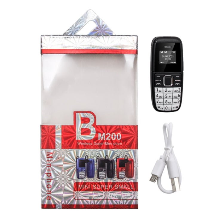 Mini BM200 Mobile Phone, 0.66 inch, MT6261D, 21 Keys, Bluetooth, MP3 Music, Dual SIM, Network: 2G (Red) - Mega Discount Store LebanonLebanon