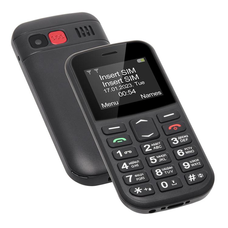 MXMID B210 Keypad Phone, 1.77 inch SC6531E, LED Flashlight, Big Keyboard Big Fonts, SOS, Network: 2G, Dual SIM, Plug:AU Plug(Red) - Mega Discount Store LebanonLebanon
