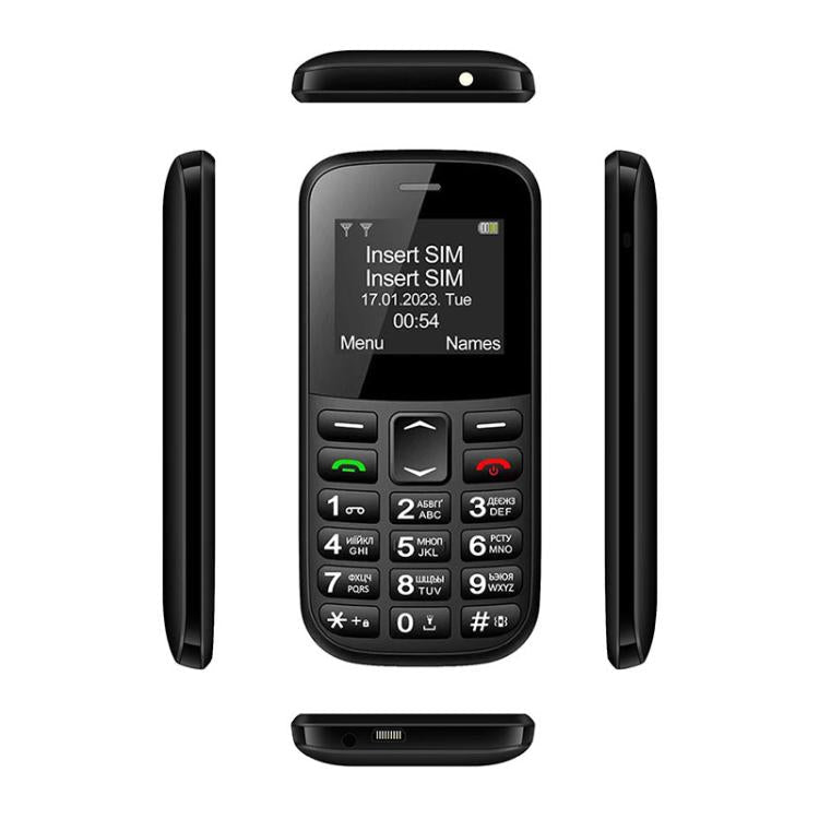 MXMID B210 Keypad Phone, 1.77 inch SC6531E, LED Flashlight, Big Keyboard Big Fonts, SOS, Network: 2G, Dual SIM, Plug:US Plug(White) - Mega Discount Store LebanonLebanon