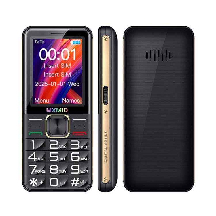 MXMID G880 Pro Big Keys Elder Phone, 2.4 inch, MT6261D, 1600mAh Battery, LED Flashlight, Network: 2G(Black) - Mega Discount Store LebanonLebanon