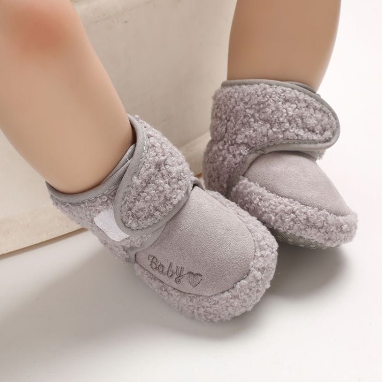 Newborn Baby 0 - 1 Years Old in Autumn and Winter Keep Warm Soft Bottom Toddler Shoes, Size:Inner Length 12cm(Pink) - Mega Discount Store LebanonLebanon