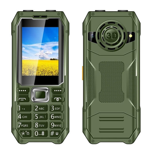 Q6000 Elder Keypad Phone, 2.4 inch, 6800mAh, Dual Flashlights, 21 Keys, SOS, FM, Dual SIM, GSM, Plug:US Plug(Green) - Mega Discount Store LebanonLebanon