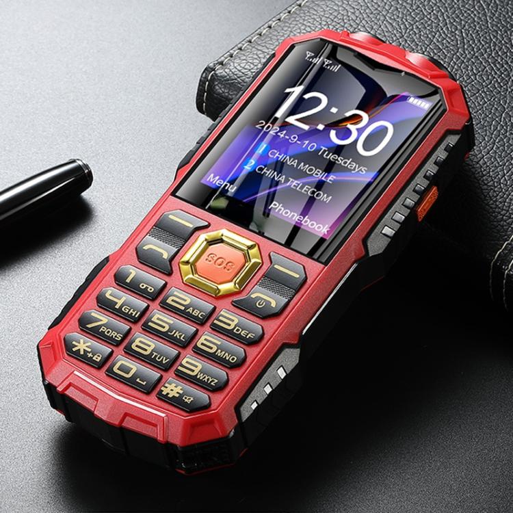 Q7+ 4G Elder Keypad Rugged Phone, 1.77 inch, 16800mAh, 21 Keys, SOS, FM, Network: 4G, Dual SIM(Red) - Mega Discount Store LebanonLebanon