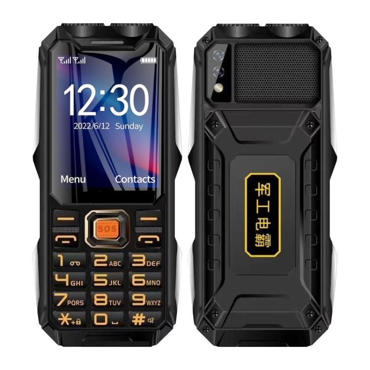 Q8 - 1 Triple Proofing Elder Phone, 16800mAh Battery, 2.4 inch, 21 Keys, Bluetooth, LED Flashlight, FM, SOS, Dual SIM, Network: 4G (Black) - Mega Discount Store LebanonLebanon
