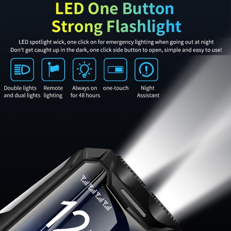 Q9 - 1 4G Elder Keypad Rugged Phone, 3.5 inch, 4500mAh, 21 Keys, SOS, FM, Network: 4G, Dual SIM(Black) - Mega Discount Store LebanonLebanon