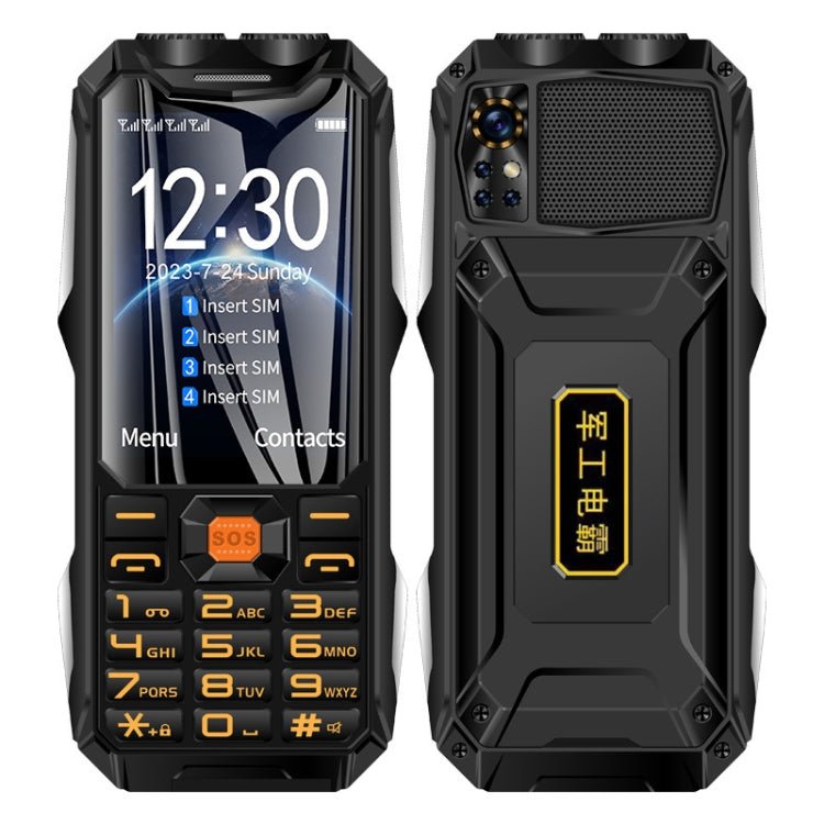 Q9 - 1 4G Elder Keypad Rugged Phone, 3.5 inch, 4500mAh, 21 Keys, SOS, FM, Network: 4G, Dual SIM(Black) - Mega Discount Store LebanonLebanon
