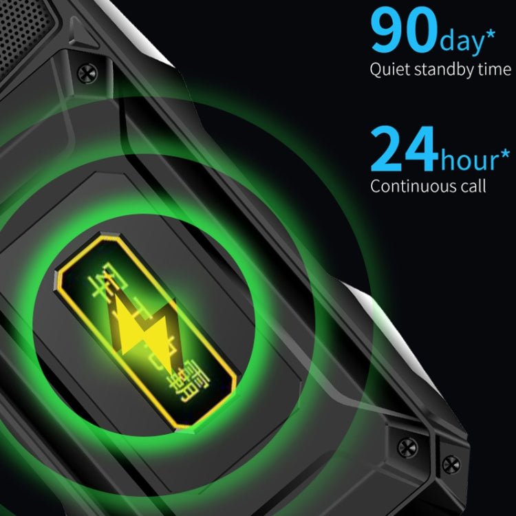 Q9 - 1 4G Elder Keypad Rugged Phone, 3.5 inch, 4500mAh, 21 Keys, SOS, FM, Network: 4G, Dual SIM(Green) - Mega Discount Store LebanonLebanon