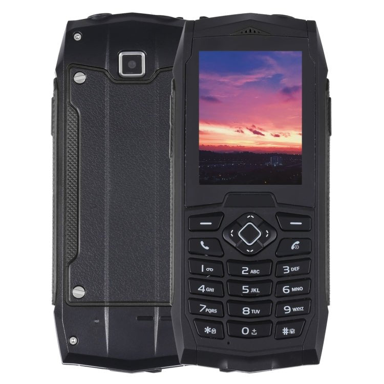 Rugtel R1C Rugged Phone, IP68 Waterproof Dustproof Shockproof, 2.4 inch, MTK6261D, 2000mAh Battery, SOS, FM, Dual SIM(Black) - Mega Discount Store LebanonLebanon