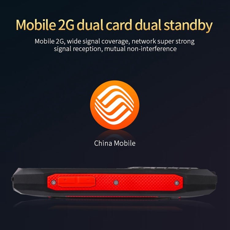 Rugtel R1C Rugged Phone, IP68 Waterproof Dustproof Shockproof, 2.4 inch, MTK6261D, 2000mAh Battery, SOS, FM, Dual SIM(Red) - Mega Discount Store LebanonLebanon