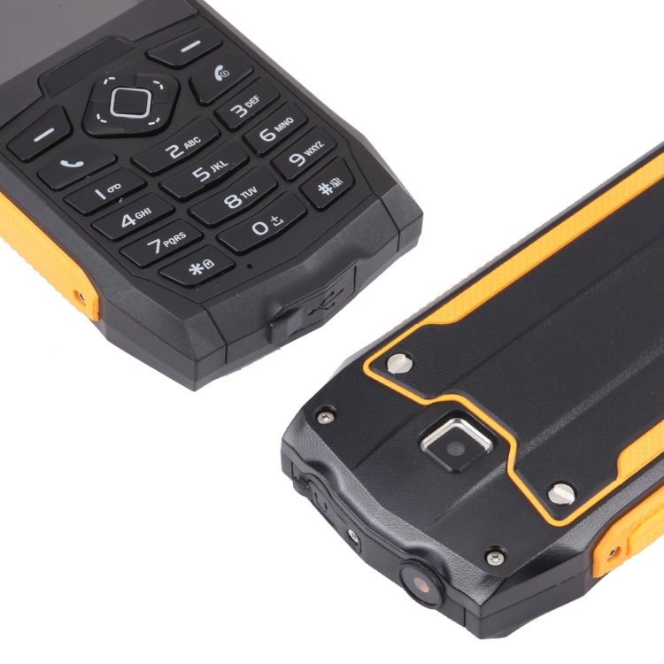Rugtel R1C Rugged Phone, IP68 Waterproof Dustproof Shockproof, 2.4 inch, MTK6261D, 2000mAh Battery, SOS, FM, Dual SIM(Yellow) - Mega Discount Store LebanonLebanon