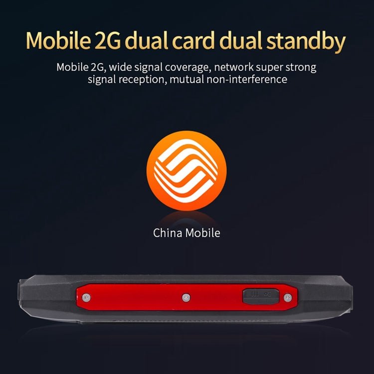 Rugtel R1D Rugged Phone, IP68 Waterproof Dustproof Shockproof, 2.4 inch, MTK6261D, 2000mAh Battery, Loud Box Speaker, FM, Network: 2G, Dual SIM (Red) - Mega Discount Store LebanonLebanon