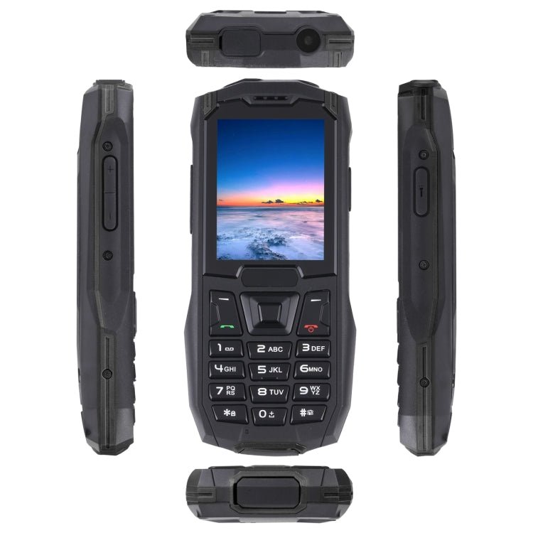 Rugtel R2C Rugged Phone, IP68 Waterproof Dustproof Shockproof, 2.4 inch, MTK6261D, 2500mAh Battery, SOS, FM, Dual SIM(Black) - Mega Discount Store LebanonLebanon