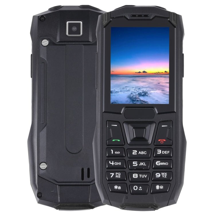 Rugtel R2C Rugged Phone, IP68 Waterproof Dustproof Shockproof, 2.4 inch, MTK6261D, 2500mAh Battery, SOS, FM, Dual SIM(Black) - Mega Discount Store LebanonLebanon