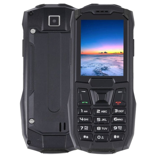 Rugtel R2C Rugged Phone, IP68 Waterproof Dustproof Shockproof, 2.4 inch, MTK6261D, 2500mAh Battery, SOS, FM, Dual SIM(Black) - Mega Discount Store LebanonLebanon