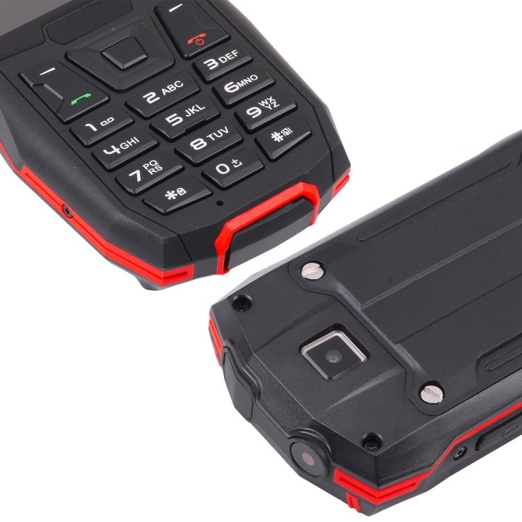 Rugtel R2C Rugged Phone, IP68 Waterproof Dustproof Shockproof, 2.4 inch, MTK6261D, 2500mAh Battery, SOS, FM, Dual SIM(Red) - Mega Discount Store LebanonLebanon