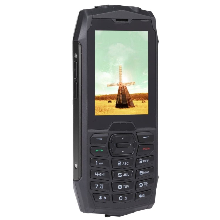 Rugtel R3C Rugged Phone, IP68 Waterproof Dustproof Shockproof, 2.8 inch, MTK6261D, 2000mAh Battery, SOS, FM, Dual SIM(Black) - Mega Discount Store LebanonLebanon