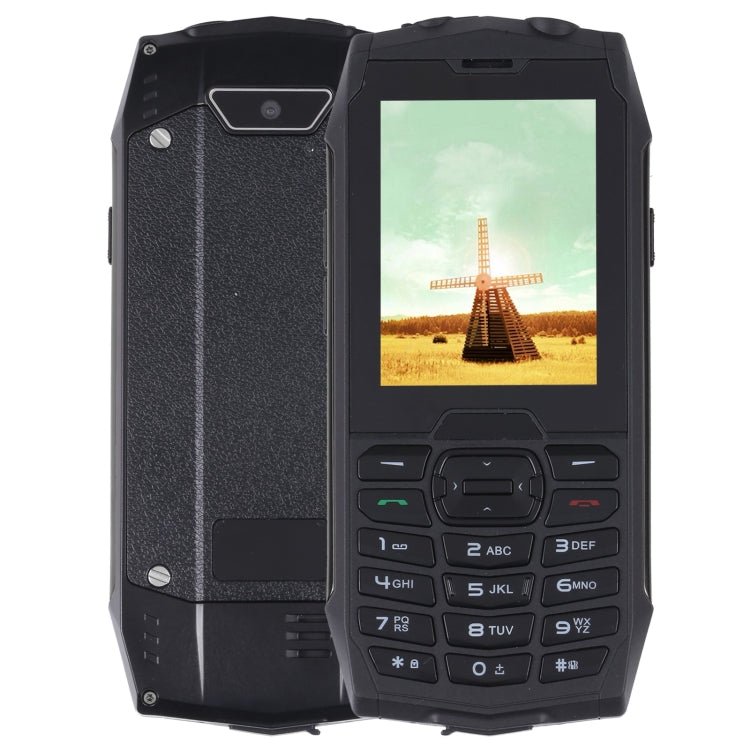Rugtel R3C Rugged Phone, IP68 Waterproof Dustproof Shockproof, 2.8 inch, MTK6261D, 2000mAh Battery, SOS, FM, Dual SIM(Black) - Mega Discount Store LebanonLebanon