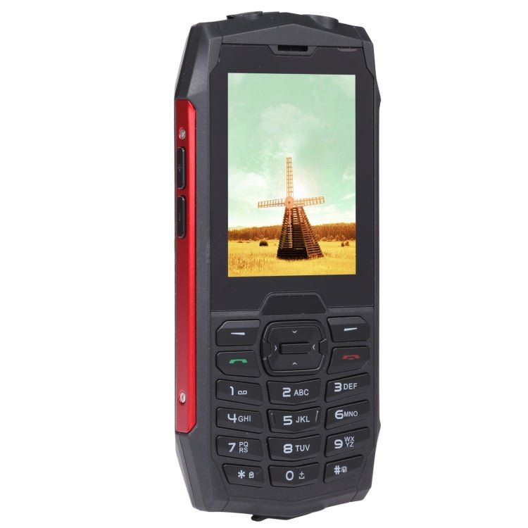 Rugtel R3C Rugged Phone, IP68 Waterproof Dustproof Shockproof, 2.8 inch, MTK6261D, 2000mAh Battery, SOS, FM, Dual SIM(Red) - Mega Discount Store LebanonLebanon