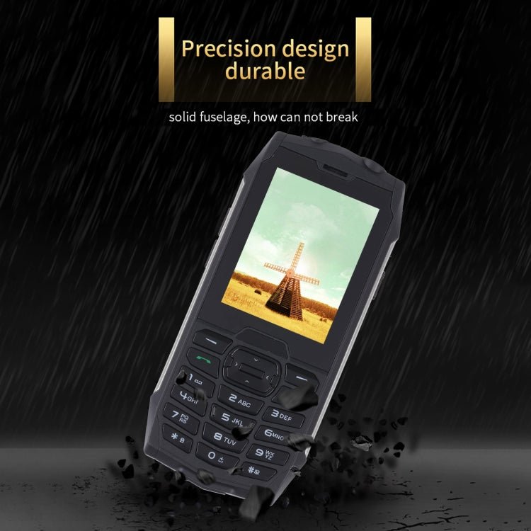 Rugtel R3C Rugged Phone, IP68 Waterproof Dustproof Shockproof, 2.8 inch, MTK6261D, 2000mAh Battery, SOS, FM, Dual SIM(Silver) - Mega Discount Store LebanonLebanon