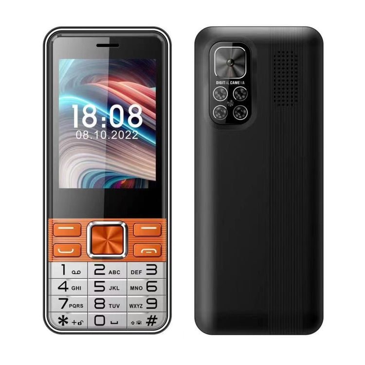 S5630, 2.8 inch, 3000mAh, 21 Key, Support Bluetooth, Flashlight, GSM, Quad SIM (Orange) - Mega Discount Store LebanonLebanon