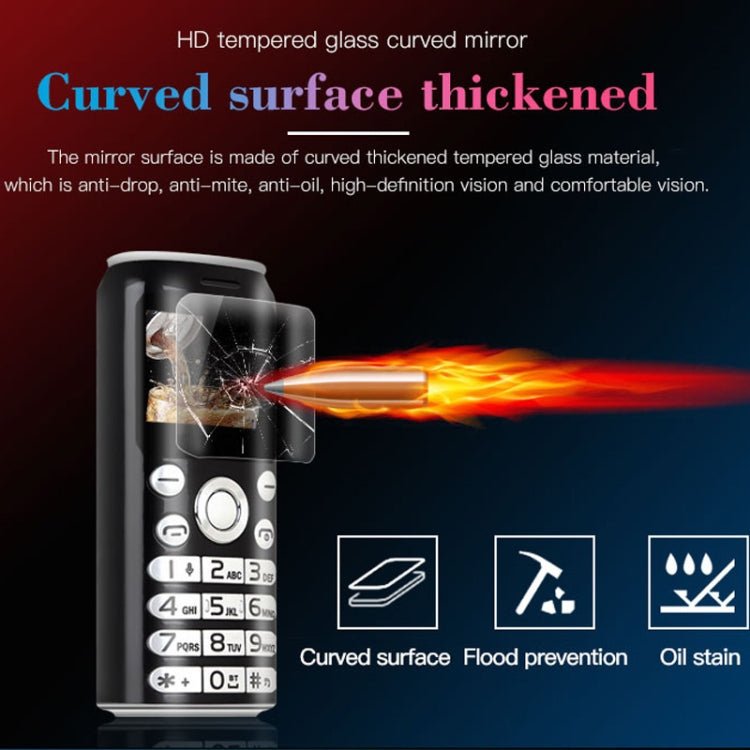 Satrend K8 Mini Mobile Phone, 1.0 inch, Hands Free Bluetooth Dialer Headphone, MP3 Music, Dual SIM, Network: 2G(Black) - Mega Discount Store LebanonLebanon