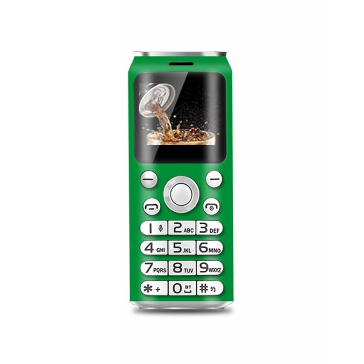 Satrend K8 Mini Mobile Phone, 1.0 inch, Hands Free Bluetooth Dialer Headphone, MP3 Music, Dual SIM, Network: 2G(Green) - Mega Discount Store LebanonLebanon