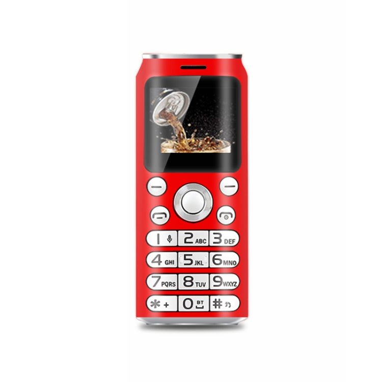 Satrend K8 Mini Mobile Phone, 1.0 inch, Hands Free Bluetooth Dialer Headphone, MP3 Music, Dual SIM, Network: 2G(Red) - Mega Discount Store LebanonLebanon