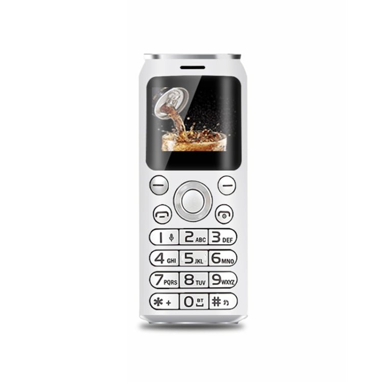 Satrend K8 Mini Mobile Phone, 1.0 inch, Hands Free Bluetooth Dialer Headphone, MP3 Music, Dual SIM, Network: 2G(White) - Mega Discount Store LebanonLebanon