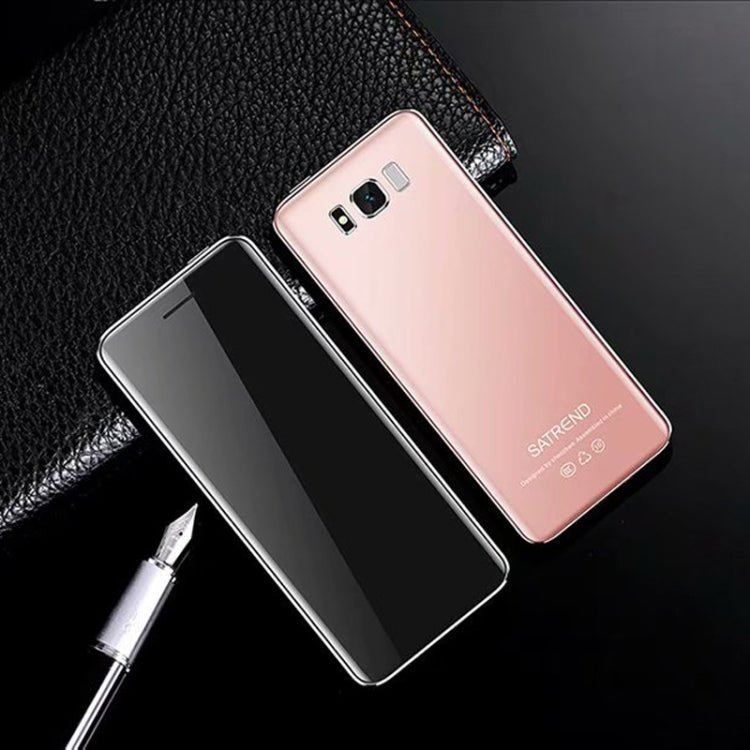 SATREND S10 Card Mobile Phone, 2.4 inch Touch Screen, MTK6261D, Support Bluetooth, FM, GSM, Dual SIM(Pink) - Mega Discount Store LebanonLebanon