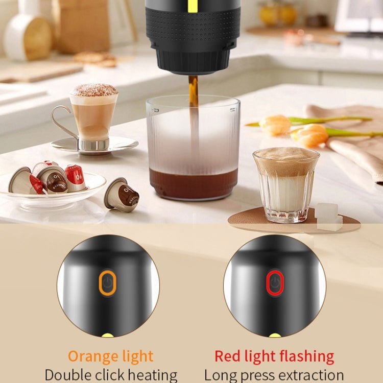 Self - heating Portable Coffee Machine Compatible With Large / Small Capsules and Ground Coffee (Black) - Mega Discount Store LebanonLebanon