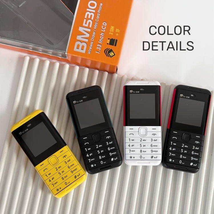 SERVO BM5310 Mini Mobile Phone, Russian Key, 1.33 inch, MTK6261D, 21 Keys, Support Bluetooth, FM, Magic Sound, Auto Call Record, GSM, Triple SIM (Red) - Mega Discount Store LebanonLebanon