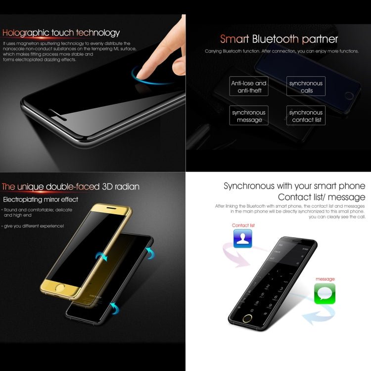 Ulcool V66+, 1.54 inch, MTK6261D, Support Bluetooth Sync, Bluetooth Dial, FM, Anti - lost, GSM, Dual SIM (Black) - Mega Discount Store LebanonLebanon