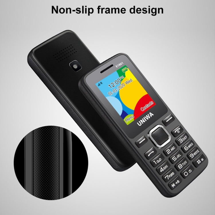 UNIWA E1801 Mobile Phone, 1.77 inch, 800mAh Battery, 21 Keys, Support Bluetooth, FM, MP3, MP4, GSM, Dual SIM(Blue) - Mega Discount Store LebanonLebanon
